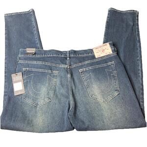 TRUE RELIGION GENO SN 700590 RELAXED SLIM JEANS 38 X 32 Y2K Style $159 MSRP